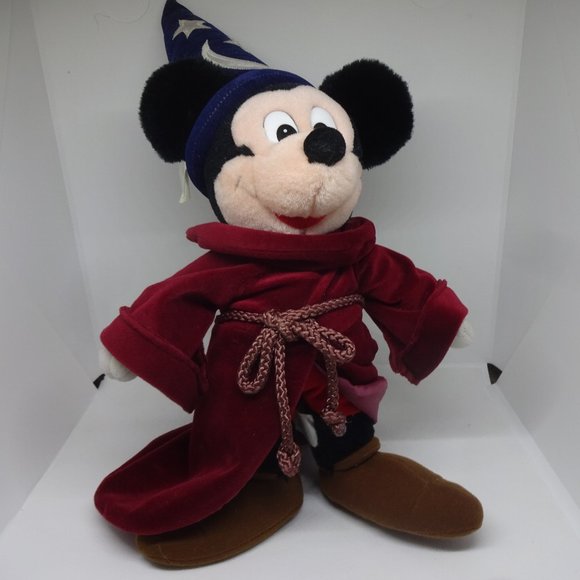 MICKEY MOUSE, The Disney Store 19" Apprentice SORCERER Fantasia Plush (NWT) - Picture 1 of 5